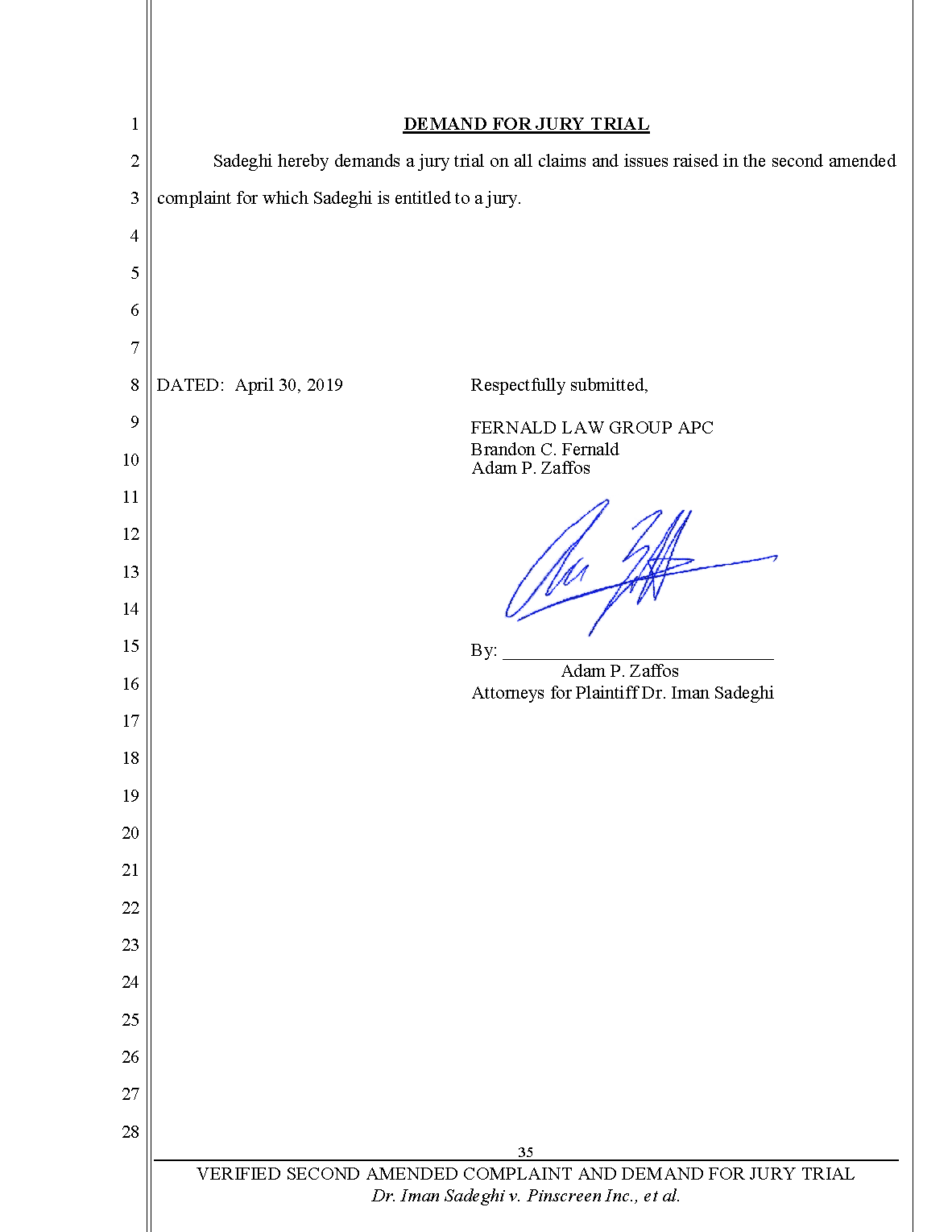 Second Amended Complaint (SAC) Page 36